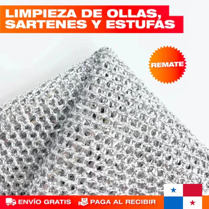 🚨OFERTA 2x1🚨: Set de Paños de Acero | Quita Grasa | Brilla Sin Rayar | Reutilizables